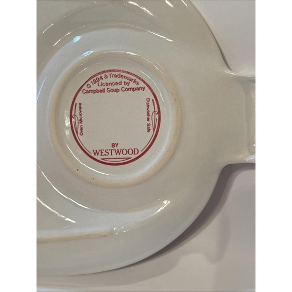 Vintage Campbell's Tomato Soup Cup Mug and Plate Tray Set Westwood 1994 - Picture 10 of 13